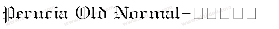 Perucia Old Normal字体转换